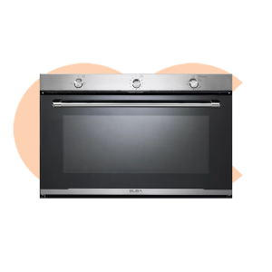 Elba Gas Oven With Gas Grill Fan Stainless Steel 90cm Model 140-G94F