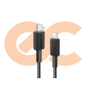 Anker Cable 322 USB-C to Lightning (6ft Braided) Black A81B6H11.webp