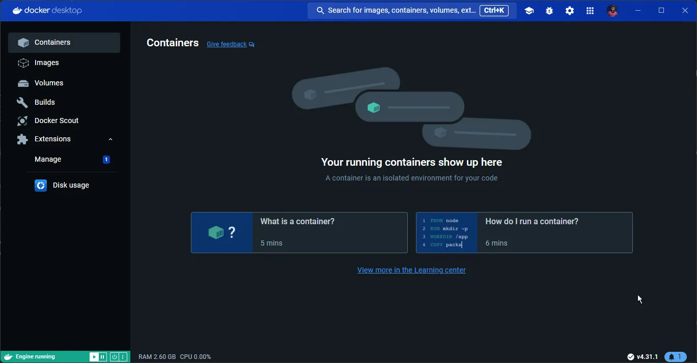 Docker Desktop Docker Desktop
