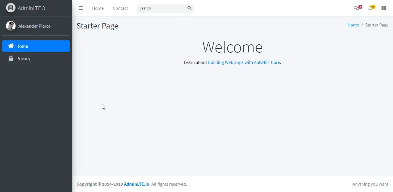 integrating-adminlte-with-aspnet-core integrating-adminlte-with-aspnet-core