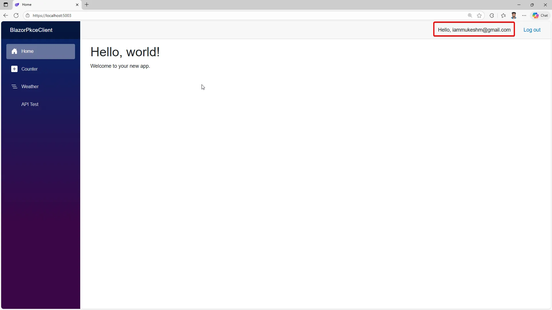 Attach custom API scope to app client