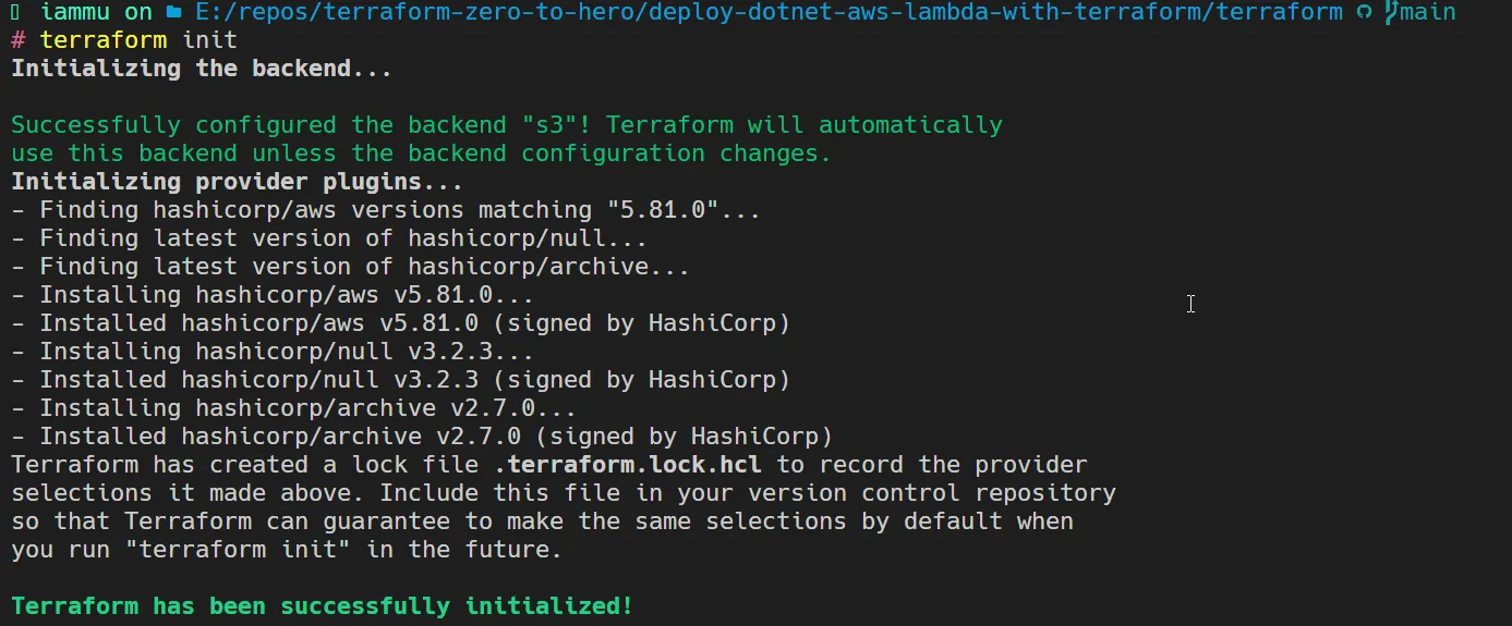 Terraform Init Terraform Init